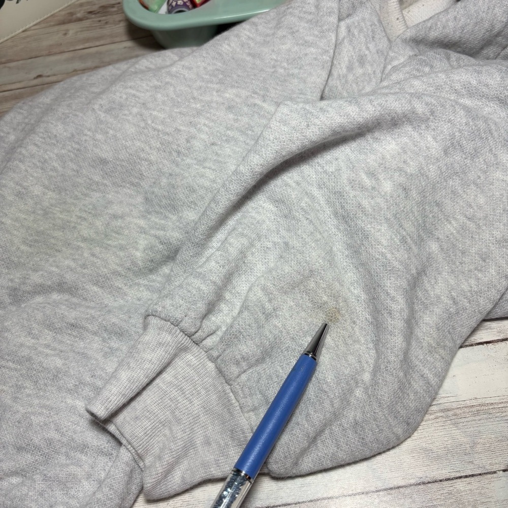 Vintage Haband For Her Gray Cat Collared Sweatshirt Women’s Sz.M VTG Grandma 90s - Picture 10 of 14